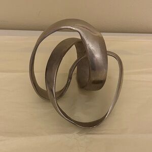 Modern Silver Abstract Sculpture